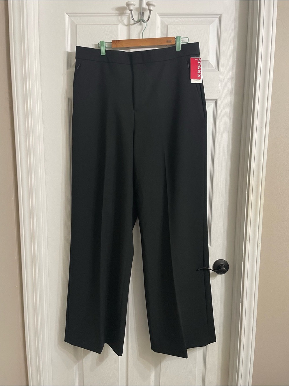 SPANX Supersmooth Well Suited Black Wide-Leg Trousers 1X nwt